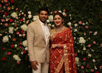 Arya – Sayyesha reception Photos