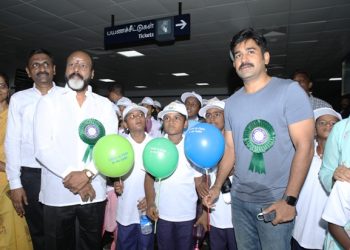 குழந்தை தொழிலாளர் முறை ஒழிப்பு தின விழிப்புணர்வு பயணத்தில் நடிகர் விஜய்ஆண்டனி