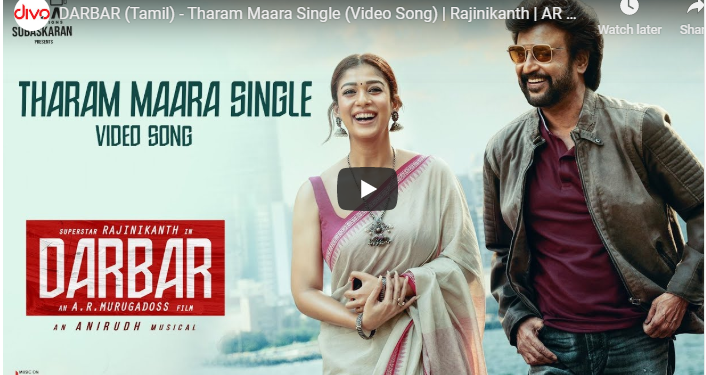 TharamMaara Single Video Song From Darbar