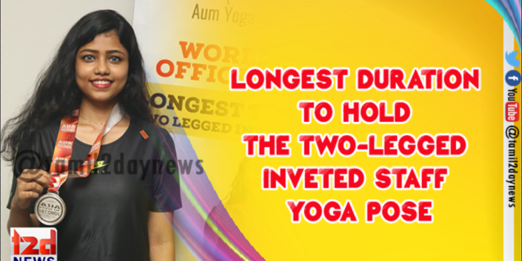 Event Stills – Longest Duration to hold the Two-Legged Inveted Staff Yoga Pose – Asia Book of Record