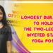 Event Stills – Longest Duration to hold the Two-Legged Inveted Staff Yoga Pose – Asia Book of Record