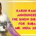Karun Raman , the first South Indian celebrity fashion choreographer announced as the show director for Rubaru Mr. India 2020-21