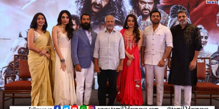 சுபாஸ்கரன் வழங்கும் லைகா புரொடக்‌ஷன்ஸ் -மெட்ராஸ் டாக்கீஸ் இணைந்த தயாரிப்பில் பொன்னியின் செல்வன் ஏப்ரல் 28 முதல் திரையில் !!