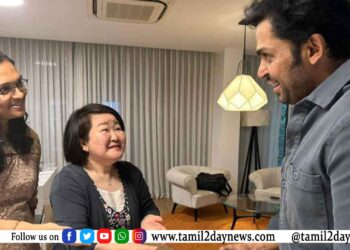 நடிகர் கார்த்தியை பார்க்க நேரில் வந்த ஜப்பான் ரசிகை !