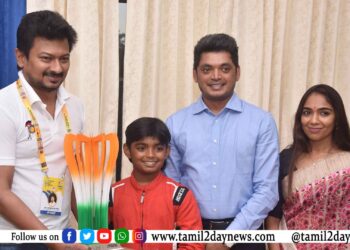 சர்வதேச போட்டிகளில் பங்கேற்கும் விளையாட்டு வீரர் ரிவான் விளையாட்டுத்துறை அமைச்சர் திரு உதயநிதி ஸ்டாலினை சந்தித்து வாழ்த்துப் பெற்றார்