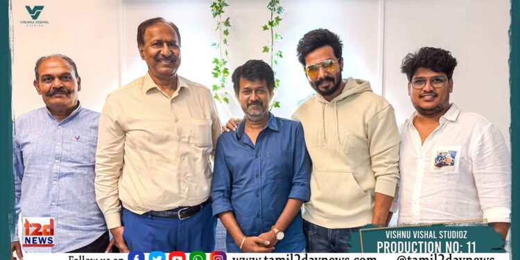 கட்டா குஸ்தி திரைப்படத்தின் ப்ளாக்பஸ்டர் வெற்றிக்குப் பிறகு, மீண்டும் இணையும் விஷ்ணு விஷால் & இயக்குநர் செல்லா அய்யாவு கூட்டணி!! விஷ்ணு விஷால் ஸ்டுடியோஸ் அதிகாரப்பூர்வ அறிவிப்பு !!