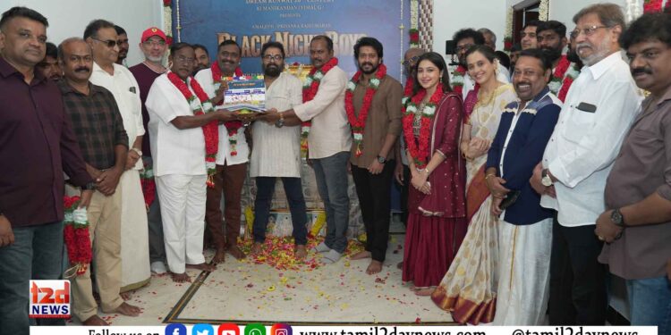 அமல் அஜித் – பிரியங்கா ராஜகுமாரன் நடிக்கும் புதிய திரைப்படம்  ‘ப்ளாக் நைட் பாய்ஸ்’! பூஜையுடன் படப்பிடிப்பு தொடங்கியது!